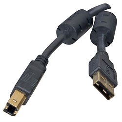 (101941)  Проф. кабель 5bites UC5010-018A EXPRESS USB2.0 / AM-BM / FERRITES / 1.8M / BLACK - фото 10151