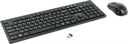 (1005972) Клавиатура + мышь Oklick 250M клав:черный мышь:черный USB беспроводная slim - фото 10984
