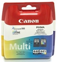 (1006097) Картридж струйный Canon PG-440/CL-441 5219B005 черный/трехцветный x2уп. для Canon MG2140/MG3140 (180 - фото 11148