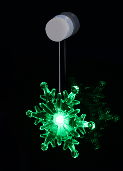(1006384) Декоративный светильник KOCNL-SL112 снежинка, присоска на стекло - фото 11532