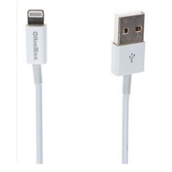 (1006684) OXION DCC022 дата-кабель с возможностью зарядки для iPhone 5/5S/5С, USB 2,0 (M) - Lightning (M), 1м, белый подсветка(OX-DCC022WH) - фото 12571