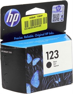 (1006820) Картридж струйный HP 123 F6V17AE черный для HP DJ 2130 (120стр.) - фото 12657