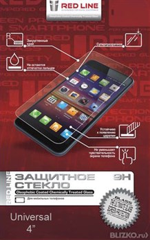 (1006823) Защитное стекло для экрана Redline 4.0" для смартфонов 4" 1шт. (УТ000006687) - фото 12660