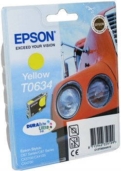 (1006831) Картридж струйный Epson C13T06344A желтый для Epson C67/ C87/ CX3700/ CX4100/ CX4700 - фото 12687