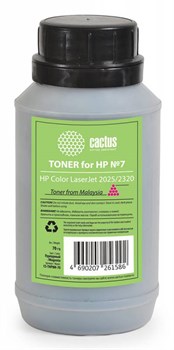 (1007014) Тонер для принтера Cactus CS-THP8M-70 пурпурный (флакон 70гр) HP Color LaserJet 2025/2320 - фото 13113