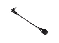 (1007183) Микрофон Hama H-57152 для ноутбука гибкий кабель 17 см 3.5 мм Jack черный - фото 13380