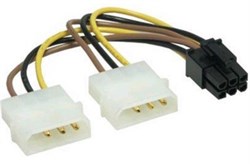 (180164) Bion Разветвитель питания 2xMolex->PCI-E 6pin, для подключения видеокарты к блоку питания [BXP-CC-PSU-6] - фото 13573