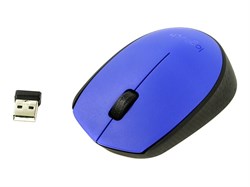 (183093) 910-004640/910-004644 Logitech Wireless Mouse M171, Blue 910-004640 - фото 13712