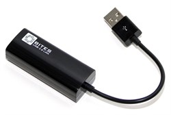 (1007399) Кабель-адаптер 5bites UA2-45-02BK USB2.0 -> RJ45 10/100 Мбит/с, 10см - фото 13756