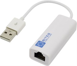 (1007400) Кабель-адаптер 5bites UA2-45-02WH USB2.0 -&gt; RJ45 10/100 Мбит/с, 10см