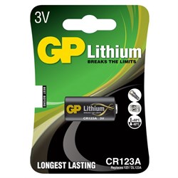 (1007492) Батарея GP Lithium CR123A (1шт.уп.) - фото 14002