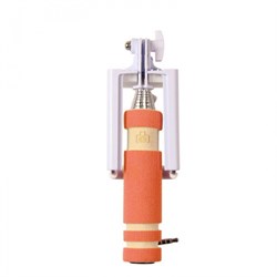 (1007611) Монопод для селфи MINI (оранжевый) 3.5mm Jack - фото 14181