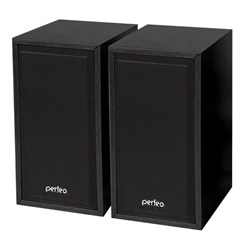 (1007681) Perfeo колонки "Cabinet" 2.0, мощность 2х3 Вт (RMS), чёрн дерево, USB (PF-84-BK) - фото 14329