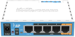 (1008183) Беспроводный маршрутизатор Mikrotik hAP RB951Ui-2nD 300N Wi-Fi RouterBOARD - фото 15061
