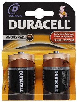 (1003536) Батарея Duracell LR20-2BL D 2шт - фото 15284