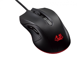 (1008241) Мышь Asus Cerberus черный/красный оптическая (2500dpi) USB2.0 игровая (5but)