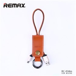 (1008790) USB кабель micro REMAX Western RC-034m (0.3m) brown