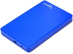 (1009268) Внешний корпус 2.5" Gembird EE2-U2S-40P-B, синий, USB 2.0, SATA, пластик - фото 17363
