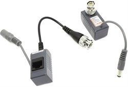 (1009493)  Одноканальное устройство для приема/передачи видеосигнала по витой паре Orient NT-621, RJ45, макс.дистанция 400м для цветного, 600м для ч/б сигнала, 100м для питания - фото 17559