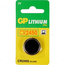 (1009912) Батарейка GP Lithium CR2450 (1шт) - фото 18115