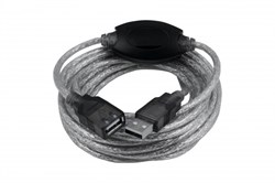 (1009883) OXION кабель-удлинитель USB2.0 5m AM-AF с усилителем сигнала, серия &quot;Стандарт&quot;, двойной экран