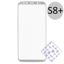 (1010077) Стекло защитное 3D Krutoff Group для Samsung Galaxy S8+ silver - фото 18430