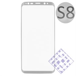(1010071) Стекло защитное 3D Krutoff Group для Samsung Galaxy S8 silver