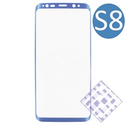 (1010070) Стекло защитное 3D Krutoff Group для Samsung Galaxy S8 blue - фото 18441