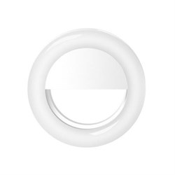 (1010311) Фонарь-кольцо для селфи Krutoff (белый) - фото 18819
