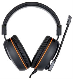 (1011540) Гарнитура игровая Gembird MHS-G100, код &quot;Survarium&quot;, черный/оранжевый, регулировка громкости, отключение микрофона, кабель 2,5м