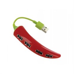 (1011507) Концентратор USB 2.0 Konoos UK-43, 4 порта USB "Перец", блистер - фото 19943