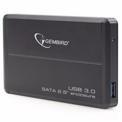 (1011488) Внешний корпус 2.5" Gembird EE2-U3S-2, черный, USB 3.0, SATA, металл - фото 19963