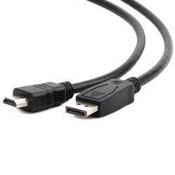 (1011480) Кабель DisplayPort->HDMI Cablexpert CC-DP-HDMI-3M, 3м, 20M/19M, черный, экран, пакет - фото 19970