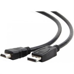 (1011479) Кабель DisplayPort->HDMI Cablexpert CC-DP-HDMI-6, 1,8м, 20M/19M, черный, экран, пакет - фото 19971