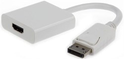 (1011477) Переходник DisplayPort - HDMI Cablexpert A-DPM-HDMIF-002-W, 20M/19F, белый, пакет - фото 19973
