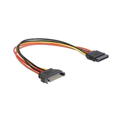 (1011738) Удлинитель кабеля питания SATA Cablexpert CC-SATAMF-02, 15pin(M)/15pin(F), 50см - фото 20156