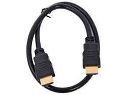 (1012007) Кабель HDMI Cablexpert CC-HDMI4-0.5M, 0.5м, v2.0, 19M/19M, черный, позол.разъемы, экран, пакет - фото 20451