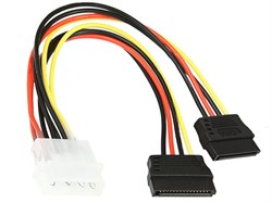 (1012029) Кабель питания SATA Cablexpert CC-SATA-PSY, 15см, molex 4pin/2x sata15pin, на 2 устр., пакет - фото 20497