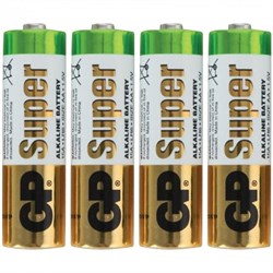 (1012115) Батарейка GP Super Alkaline 15ARS LR6 AA (4шт) спайка - фото 20668