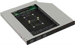 (199426)  Адаптер оптибей Orient UHD-2MSC9 (для подключения mSATA SSD 2.5&quot; к ноутбуку вместо оптического привода 9.5мм)