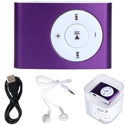 (1012426) MP3-плеер с поддержкой карт microSD (purple) вариант 2