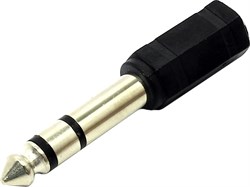 (110988)  Переходник  аудио Jack 6.3mm (M) -> mini Jack 3,5mm (F),  5bites (AA-3F6M-04) AA-3F6M-04-1 - фото 21352