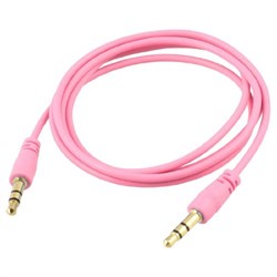 (1013231) Аудио кабель AUX (Jack3.5mm - Jack3.5mm) розовый 1m, техупаковка - фото 21884