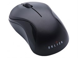 (1014604) Мышь Oklick 605SW черный/красный оптическая (1200dpi) беспроводная USB (3but) - фото 22250