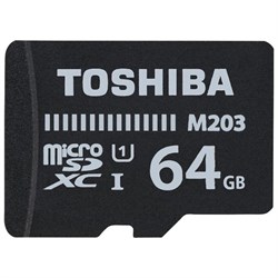 (1012898) Флеш карта microSDXC 64Gb Class10 Toshiba THN-M203K0640EA M203 + adapter