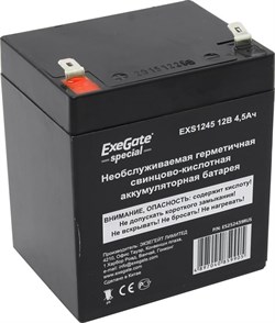 (1014115) Exegate ES252439RUS Аккумуляторная батарея  Exegate Special EXS1245, 12В 4.5Ач, клеммы F2 - фото 23006