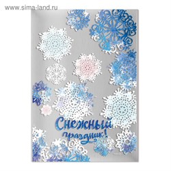 Пакет подарочный пластиковый «Снежный праздник!», 20 × 30 см 3579923 - фото 23499