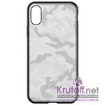 (1014402) Накладка Dotfes G07 Camouflage Style Case для iPhone XS Max (silver) - фото 24935