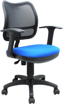(1014511) Кресло Бюрократ CH-797AXSN/26-21 спинка сетка черный сиденье синий 26-21