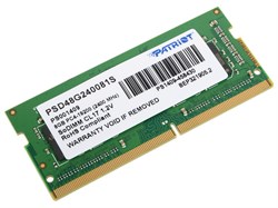 (1015267) Модуль памяти для ноутбука 8GB PC19200 DDR4 SO PSD48G240081S PATRIOT - фото 26497